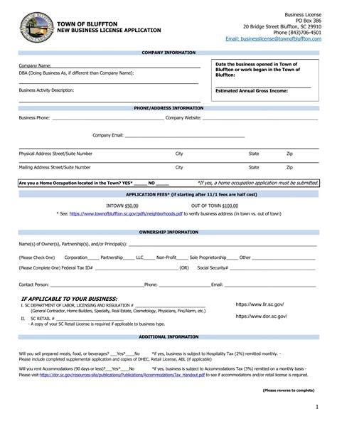 Licensing Applications and Other Forms .
